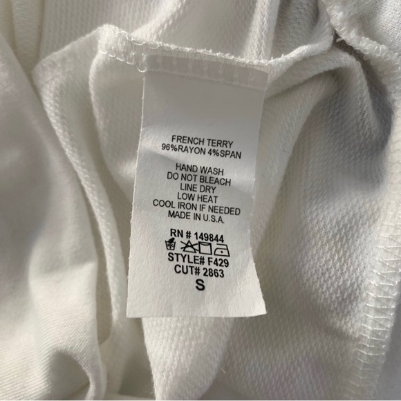 Boutique 'Let It Snow' Cowl Neck Hoodie w/ Plaid Sleeves Size Small - Picture 7 of 7